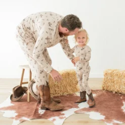 Long Sleeve Pajamas in Classic Cowboy
