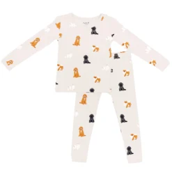 Long Sleeve Pajamas in Fluffy Dog