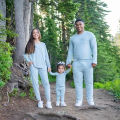 Long Sleeve Pajamas in Fog