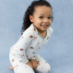 Long Sleeve Pajamas in Home Run