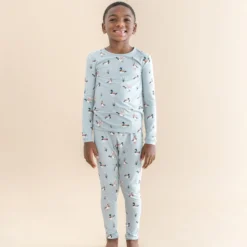 Long Sleeve Pajamas in Mallard Duck