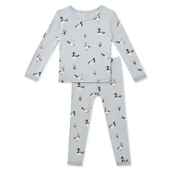 Long Sleeve Pajamas in Mallard Duck