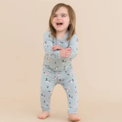 Long Sleeve Pajamas in Mallard Duck