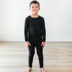 Long Sleeve Pajamas in Midnight