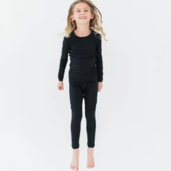 Long Sleeve Pajamas in Midnight