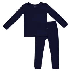 Long Sleeve Pajamas in Navy