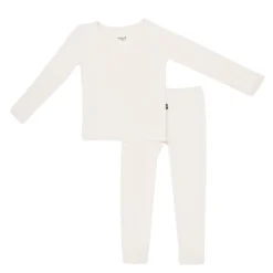 Long Sleeve Pajamas in Oat