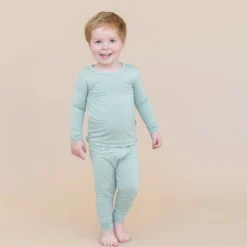 Long Sleeve Pajamas in Sage