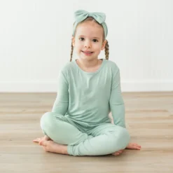 Long Sleeve Pajamas in Sage