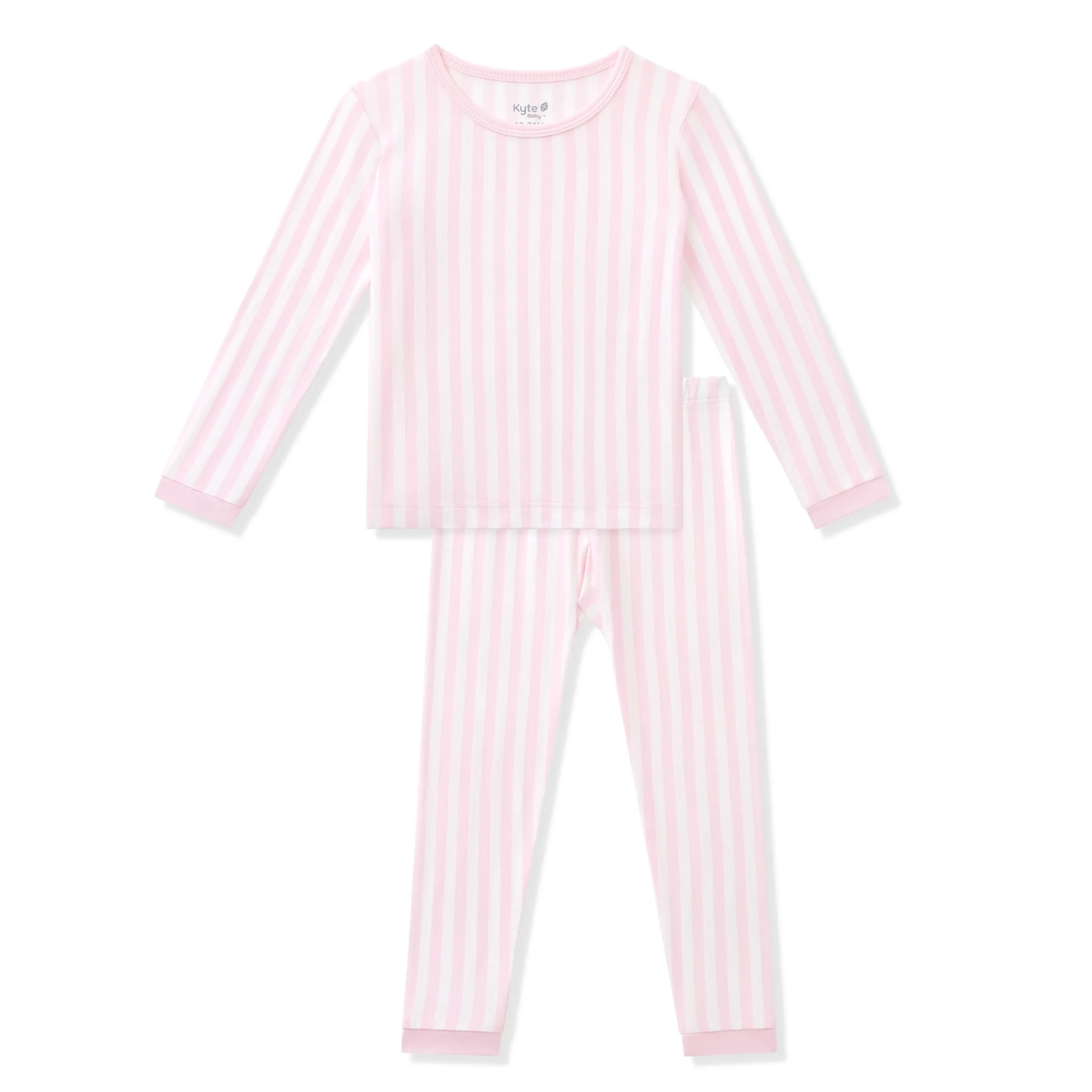 Long Sleeve Pajamas in Small Sakura Stripe