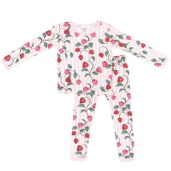 Long Sleeve Pajamas in Strawberry Fields