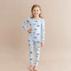 Long Sleeve Pajamas in Take Off