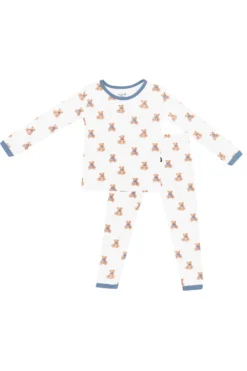 Long Sleeve Pajamas in Teddy Bear