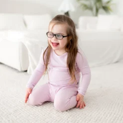Long Sleeve Pajamas in Thistle