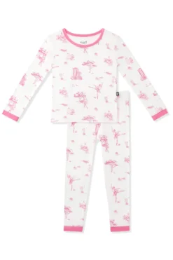 Long Sleeve Pajamas in Toile Ballet