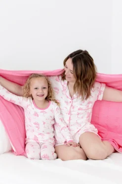 Long Sleeve Pajamas in Toile Ballet