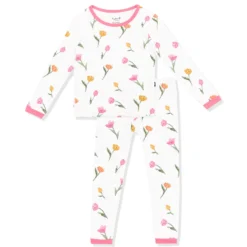 Long Sleeve Pajamas in Tulip