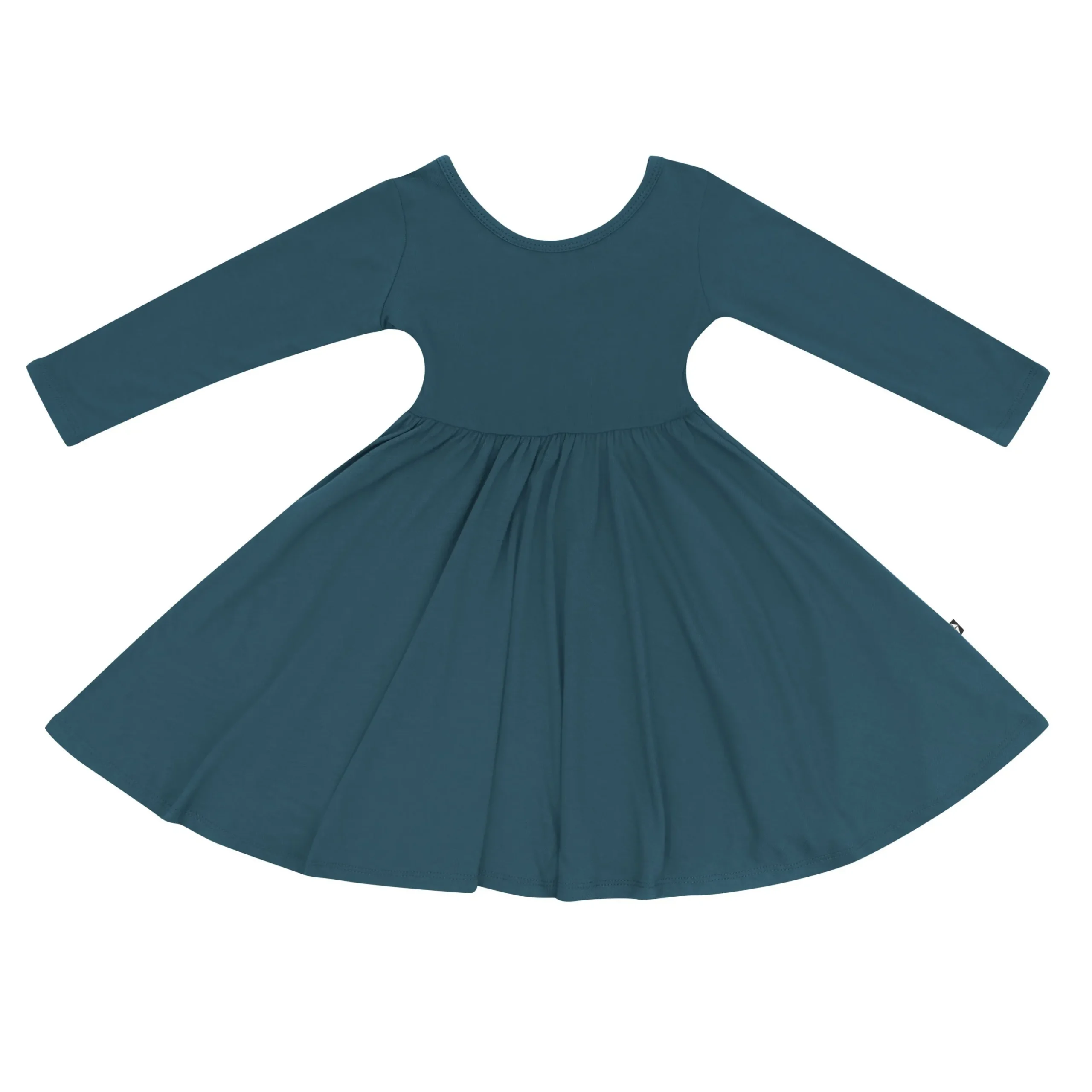 Long Sleeve Twirl Dress in Atlantic