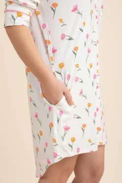 Long Sleeve Women’s Nightshirt in Tulip