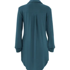 Long Sleeve Women’s Nightshirt in Atlantic