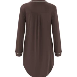 Long Sleeve Women’s Nightshirt in Espresso