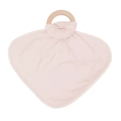 Lovey in Blush with Removable Wooden Teething Ring