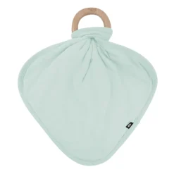 Lovey in Sage with Removable Wooden Teething Ring