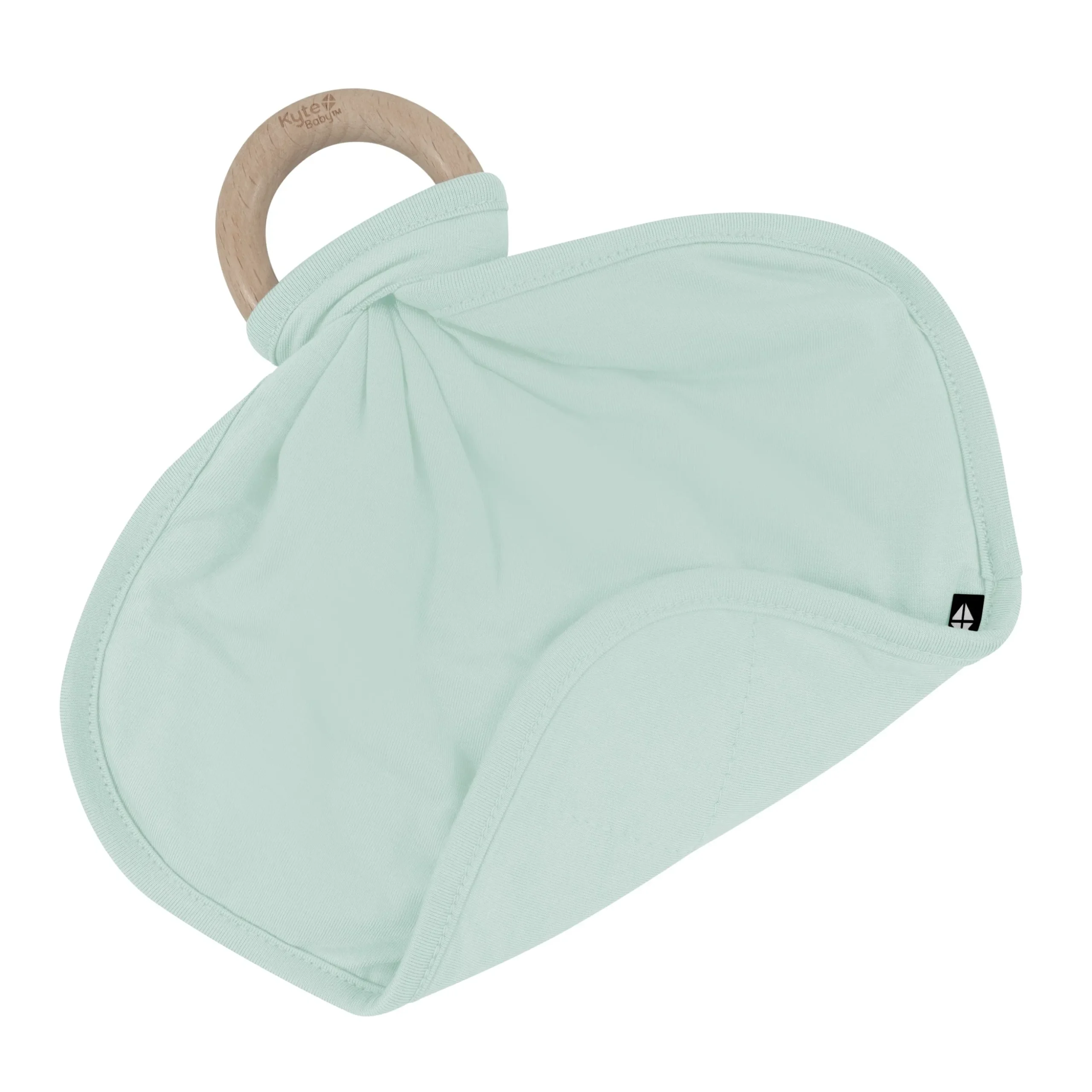 Lovey in Sage with Removable Wooden Teething Ring