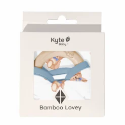 Lovey in Teddy Bear with Removable Wooden Teething Ring