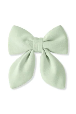 Medium Alligator Clip Bow in Basil