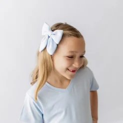 Medium Alligator Clip Bow in Breeze
