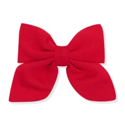 Medium Alligator Clip Bow in Cardinal