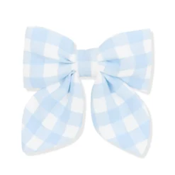 Medium Alligator Clip Bow in Gingham Breeze