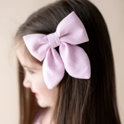 Medium Alligator Clip Bow in Thistle