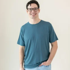 Men's Crew Neck Tee in Atlantic