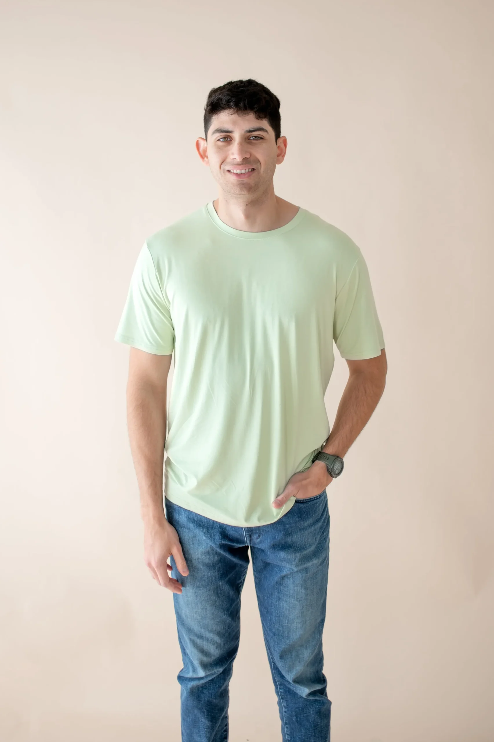 Men's Crew Neck Tee in Basil