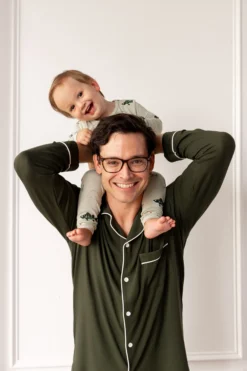 Men's Long Sleeve Pajama Set in Fir