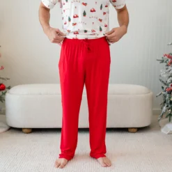 Men's Lounge Pants in Cardinal