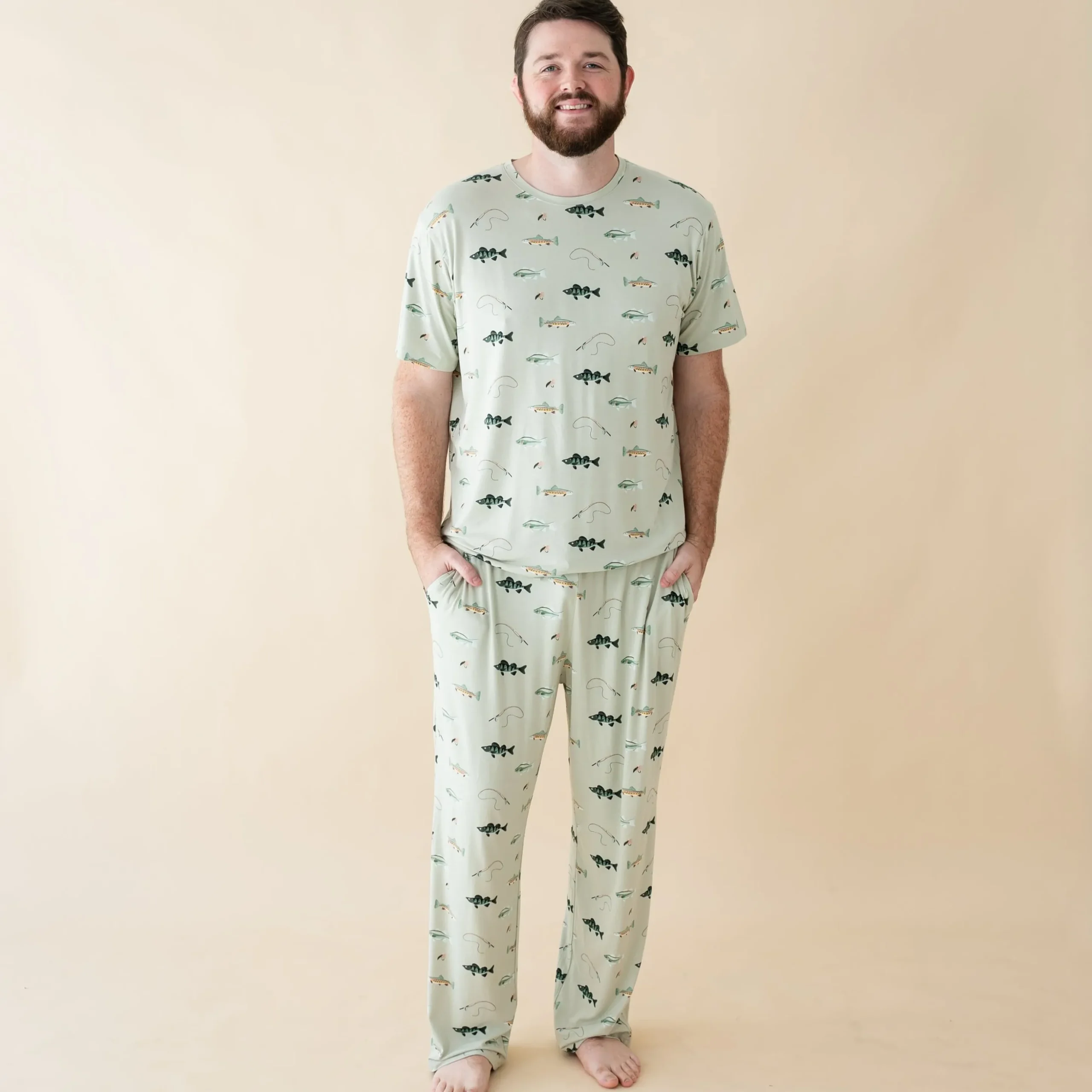 Men's Lounge Pants in Fishing