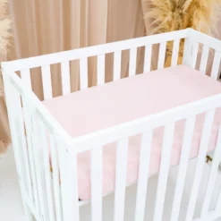 Mini Crib Sheet in Blush