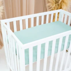 Mini Crib Sheet in Sage