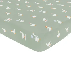 Mini Crib Sheet in Silly Goose