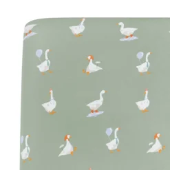 Mini Crib Sheet in Silly Goose