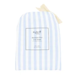 Mini Crib Sheet in Small Mist Stripe