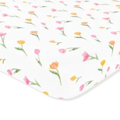 Mini Crib Sheet in Tulip