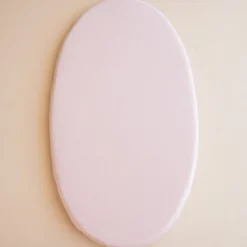 Oval Bassinet Sheet in Blush