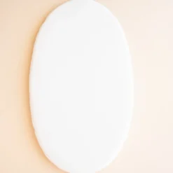 Oval Bassinet Sheet in Cloud