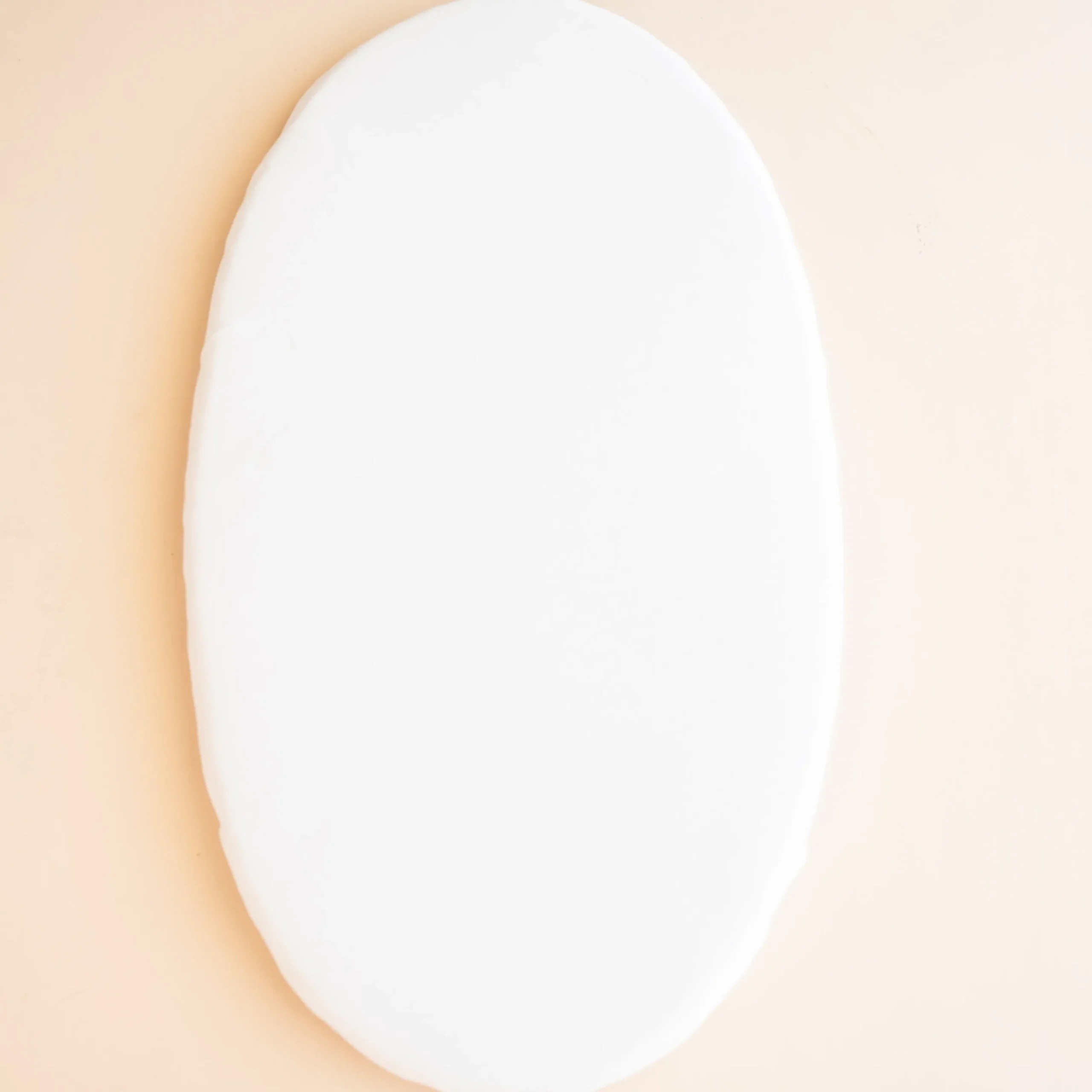 Oval Bassinet Sheet in Cloud