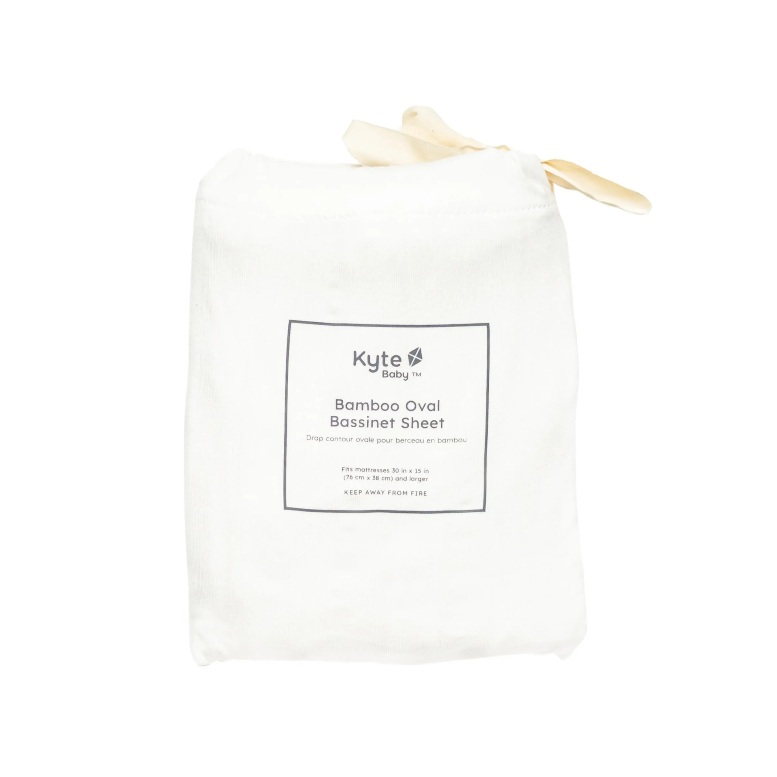 Oval Bassinet Sheet in Cloud