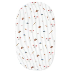 Oval Bassinet Sheet in Home Run